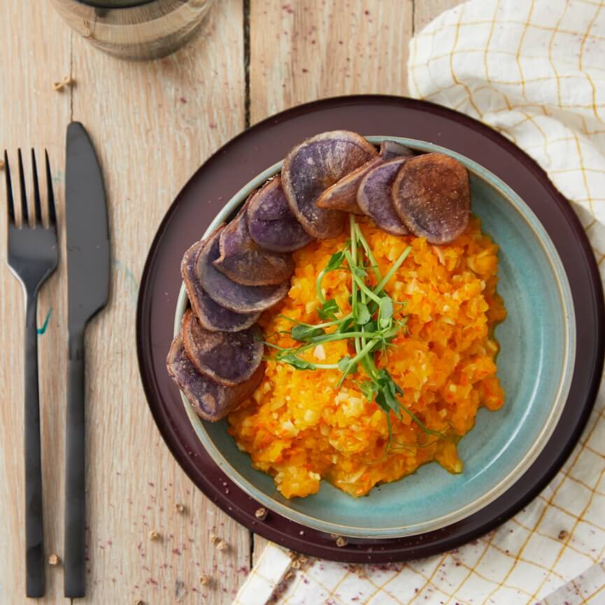 Mon panier de saveurs - Risotto de potimarron et panais