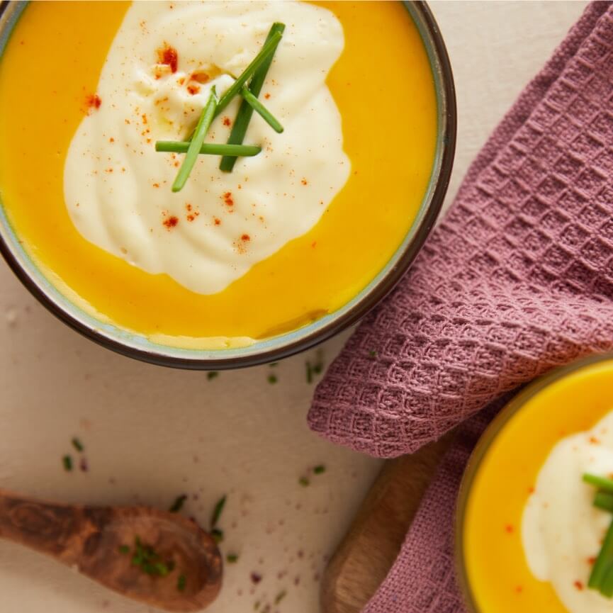 Mon panier de saveurs - Velouté de potimarron et panais