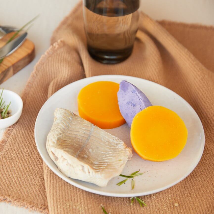 Mon panier de saveurs - Palets de butternut et écrasé de pommes de terre